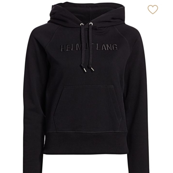 helmut lang logo hoodie